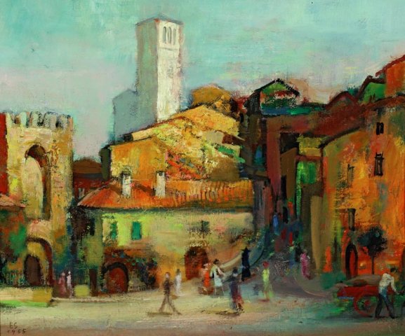 ernst schrom assisi mit basilika san francesco